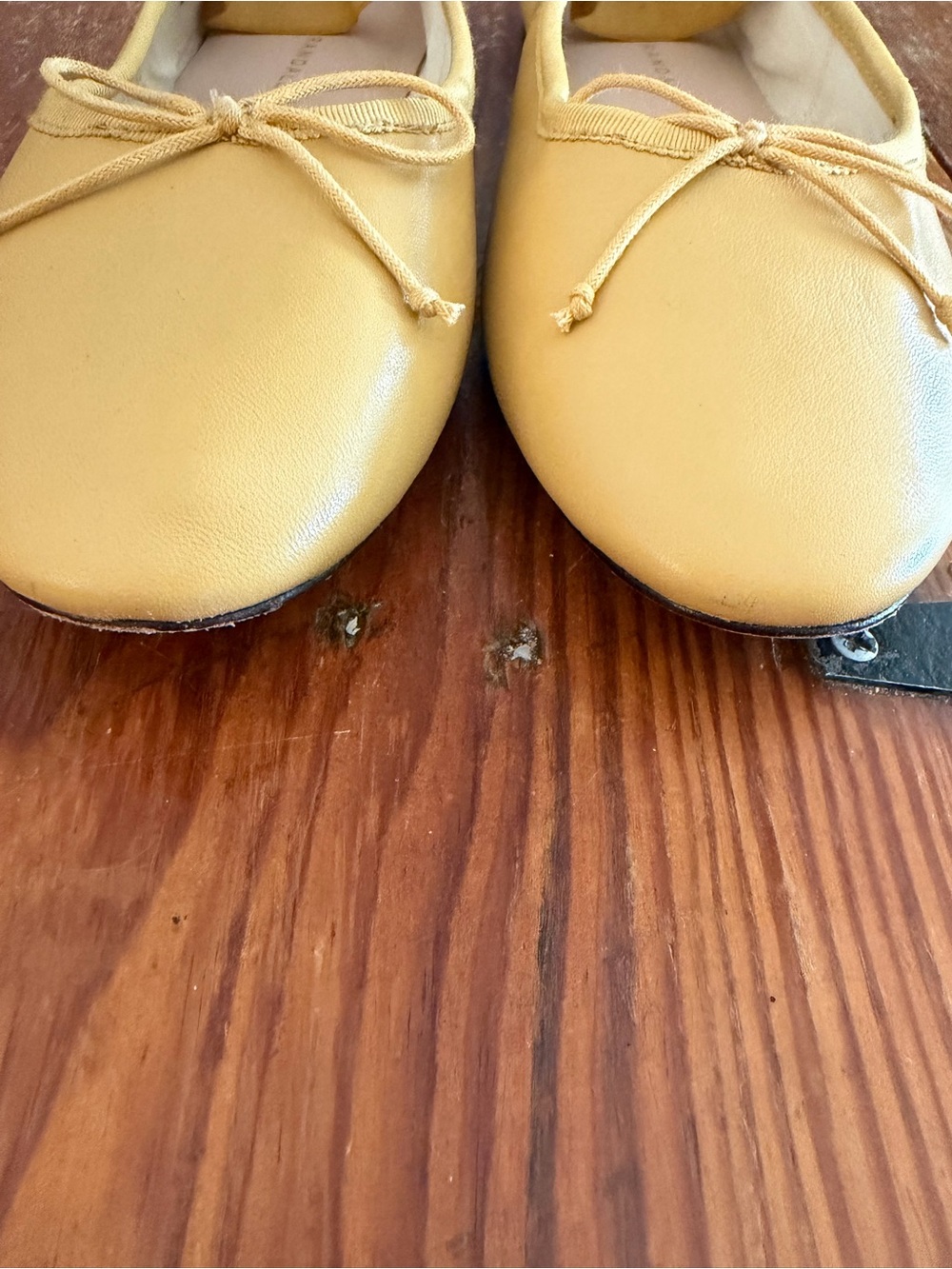 Loeffler Randall Yellow Bow Ballet Flats - Picture 9 of 9